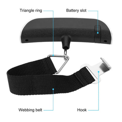 Digital Luggage Scale, 110 lb Capacity with LCD Display