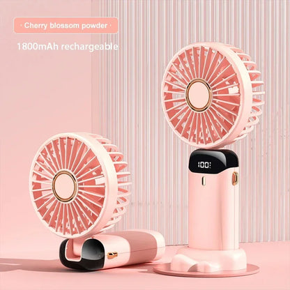 5-Speed Rechargeable Folding Handheld Fan