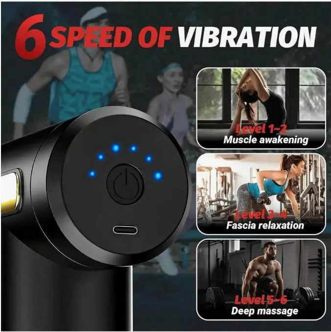 Mini Handheld Percussion Massage Gun – Deep Tissue Muscle Massager