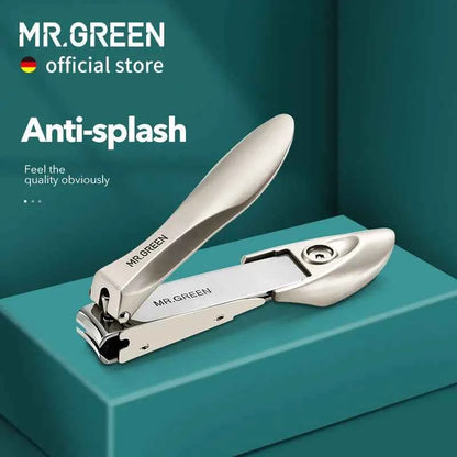 MR.GREEN Nail Clipper - Precision Stainless Steel Anti-Splash Fingernail Trimmer for Effortless Grooming - Flexivo