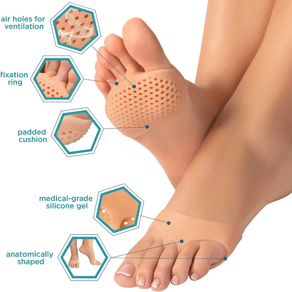Silicone Gel Toe Separator & Bunion Cushion (2 Pcs)