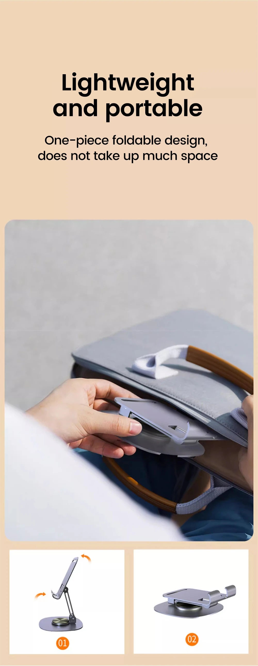 Rotating Aluminum Desktop Phone Stand