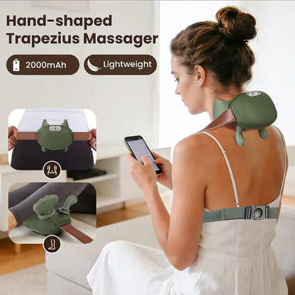 4D Kneading Neck & Shoulder Massager Shawl - Wireless Bionic Finger Massage