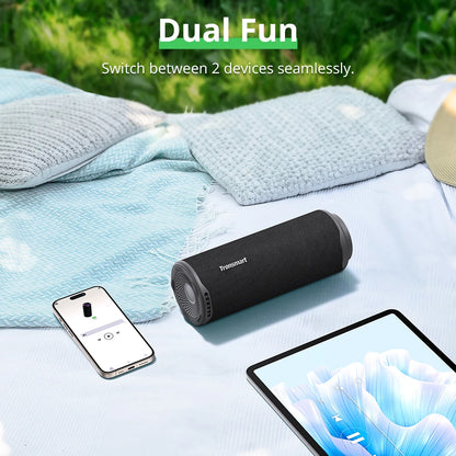 Tronsmart T8 40W Portable Bluetooth Speaker - Waterproof IPX7, Deep Bass SoundPulse, App Control for Outdoor & Camping