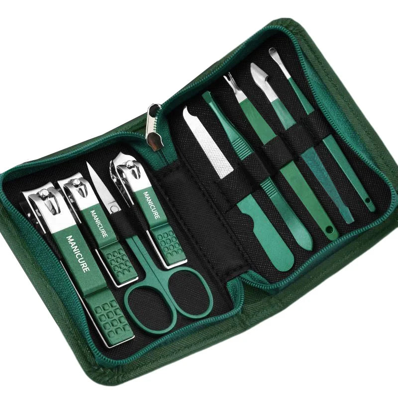 Stainless Steel Nail Care Kit with Travel Case