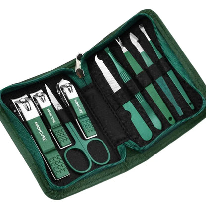 Stainless Steel Nail Care Kit with Travel Case