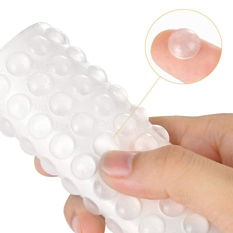 Self-Adhesive Silicone Cabinet Bumpers, 100 Pack