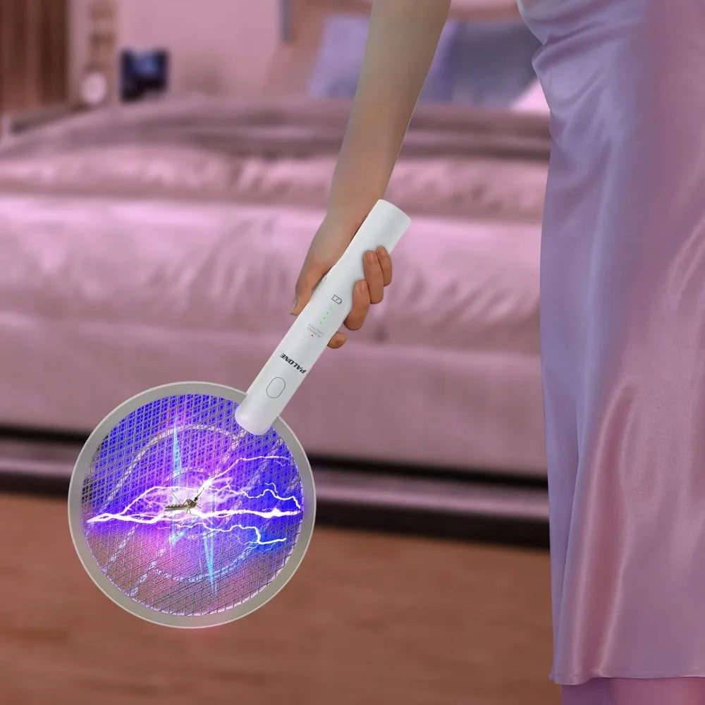 Rechargeable Electric Insect Swatter with Charging Dock