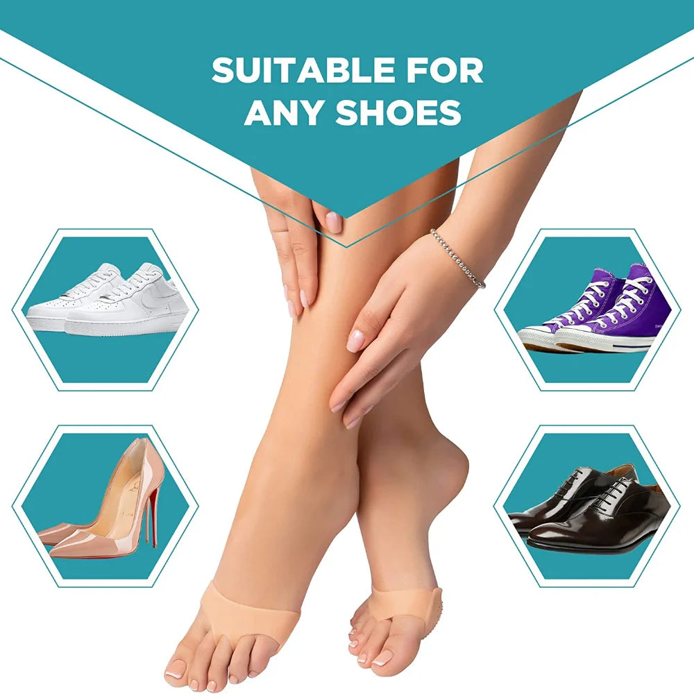 Silicone Gel Toe Separator & Bunion Cushion (2 Pcs)