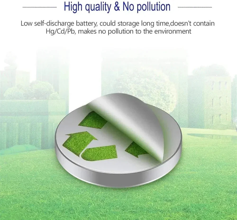 CR2032 Lithium Button Cell Batteries - 3V Coin Battery for Car Keys, Watches & Electronics