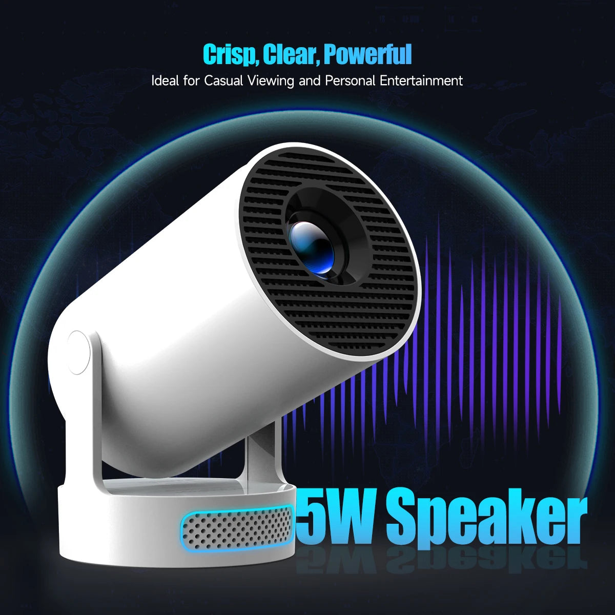 Magcubic HY300 Pro+ Mini Projector — Android 14, WiFi 6, 8000 Lumens