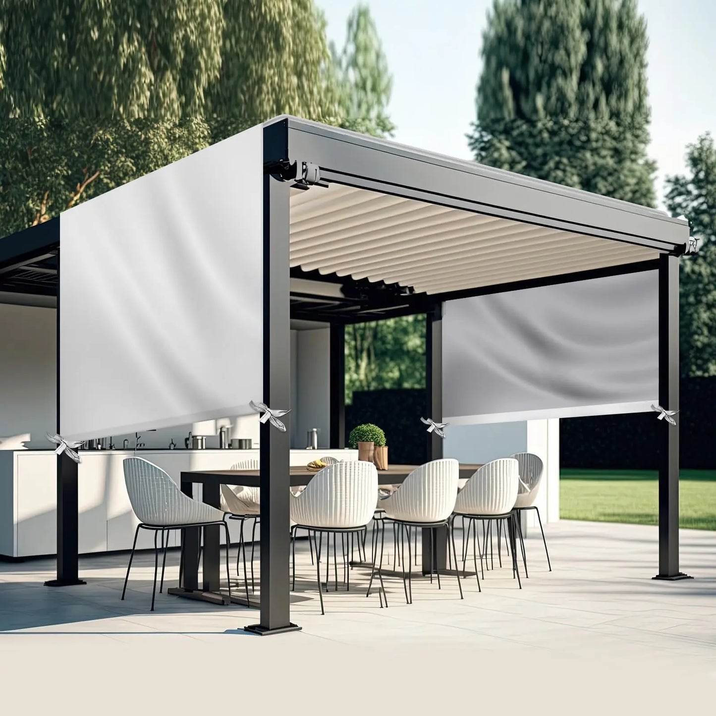 Pergola Replacement Canopy — Waterproof Oxford Shade Cover, 16x8 Ft