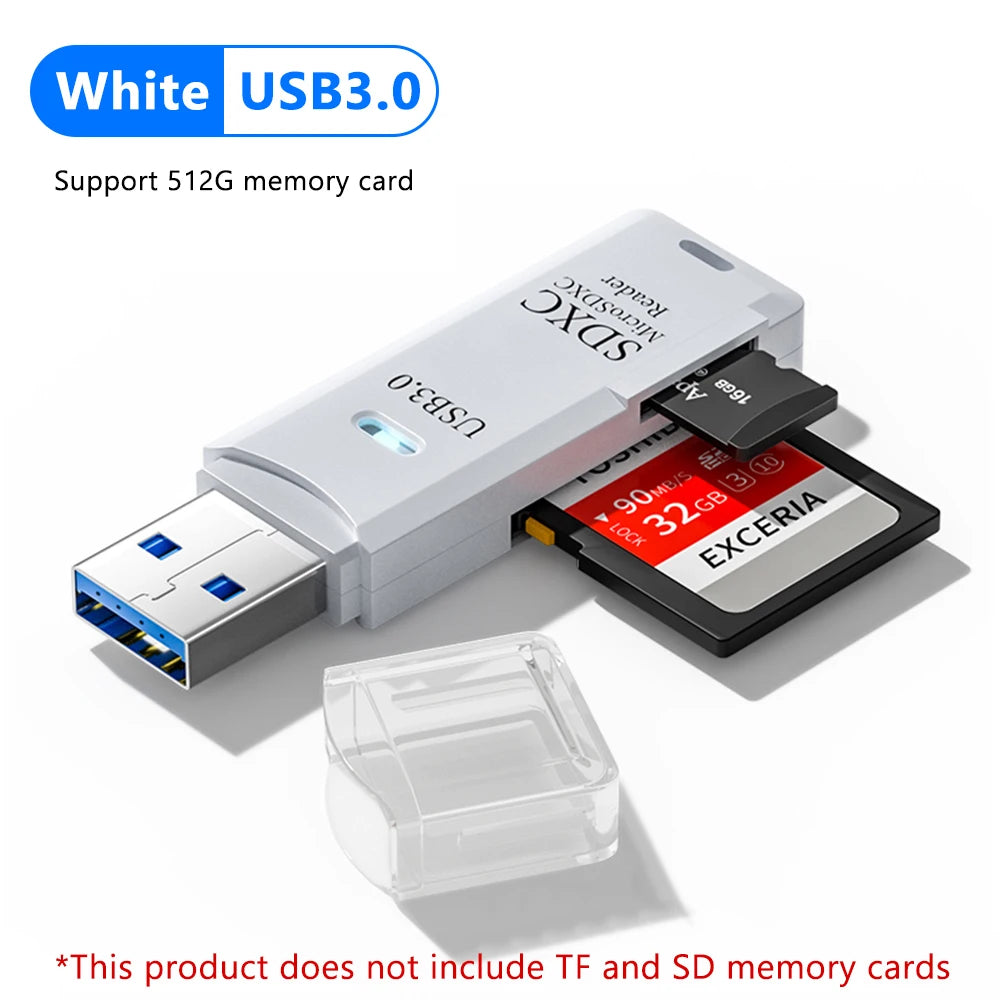 2-in-1 USB SD and microSD Card Reader