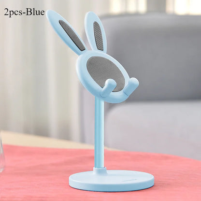 Height-Adjustable Rotatable Rabbit Phone Stand