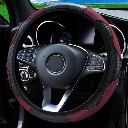 PU Steering Wheel Cover for 14.5–15 in Wheels
