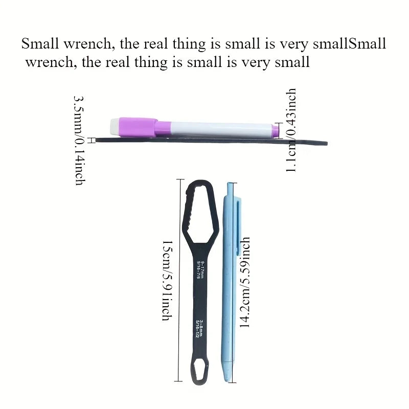 Universal Double-Ended Adjustable Ratchet Wrench — 3-17mm