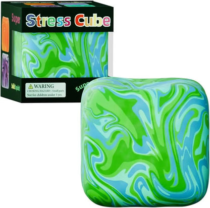 Sensory Stress Relief Cube — Squishy Gel-Filled Ball