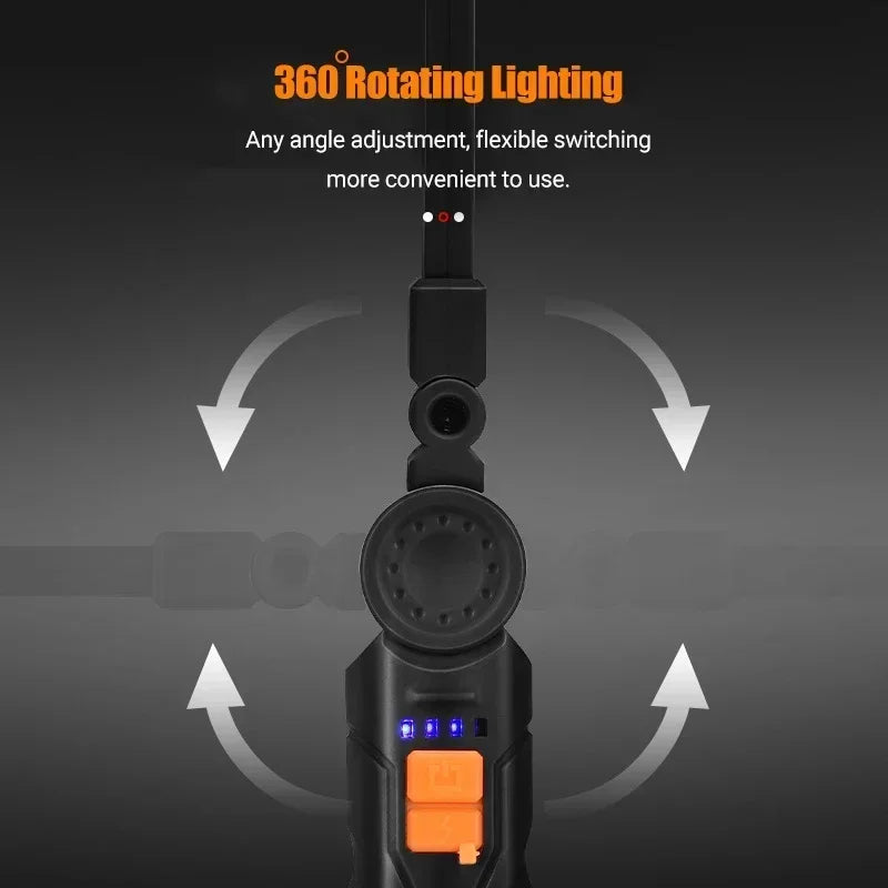 USB Rechargeable Magnetic LED Work Light