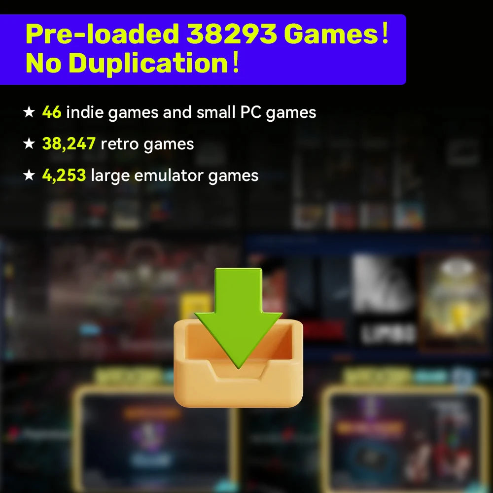 Retro Gaming External Hard Drive — 500GB, 38,000+ Games, 50+ Emulators (PS3/PS2/Switch/Xbox/Wii) - Flexivo