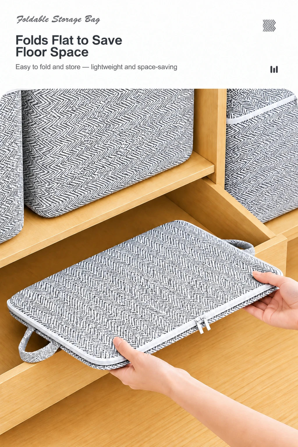Zippered Non-Woven Storage Bag, 30L to 220L