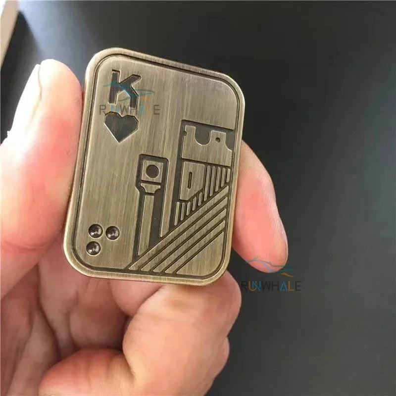 EDC Magnetic Push Slider Fidget Toy — Metal Alloy Stress Reliever