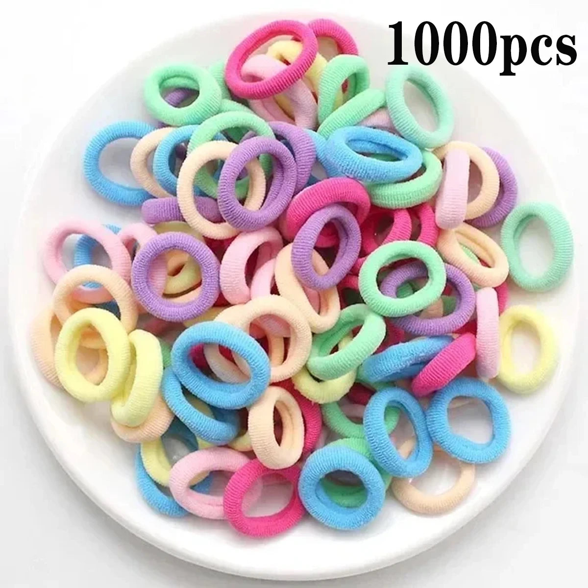 Nylon Mini Elastic Hair Ties, Assorted Packs