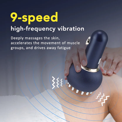 Electric Meridian Massage Brush with Red Light Therapy, Microcurrent & Lymphatic Drainage Guasha Tool - Flexivo