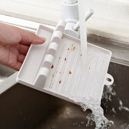 Kitchen Spoon Holder & Utensil Rest — Non-Slip, Food-Grade Plastic