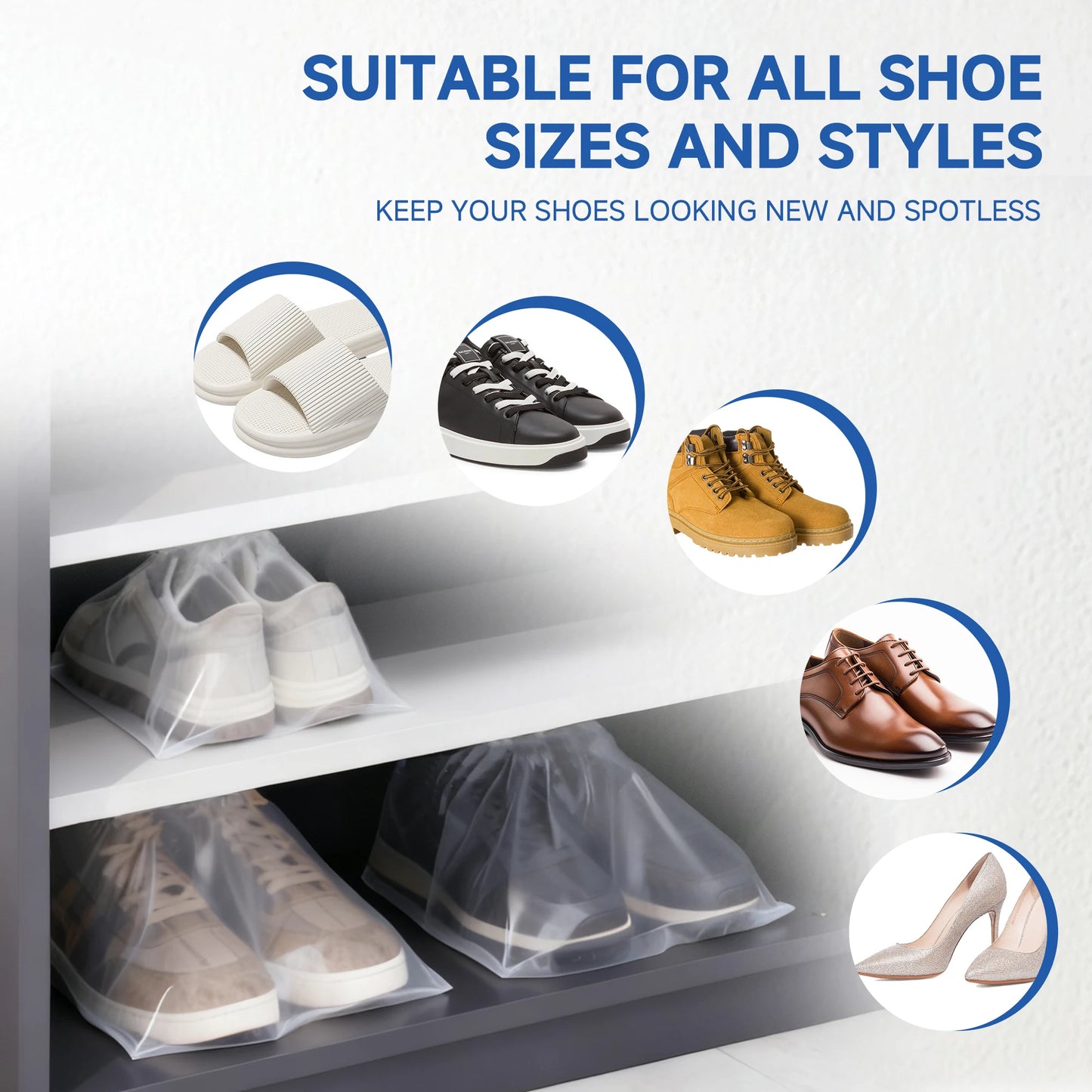 17-Piece Shoe Washing Bag & Laundry Kit with Adjustable Shoe Trees