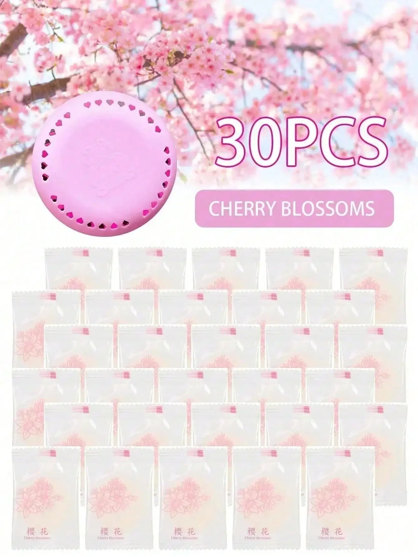 Jasmine Scented Air Freshener Sheets – 10-Pack with Holders