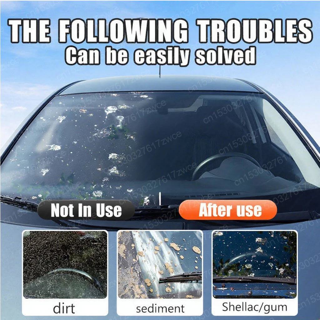 Car Glass Oil Film Remover Paste with Sponge