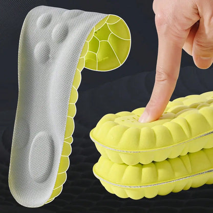Latex Sport Insoles with Arch Support, Breathable & Deodorizing