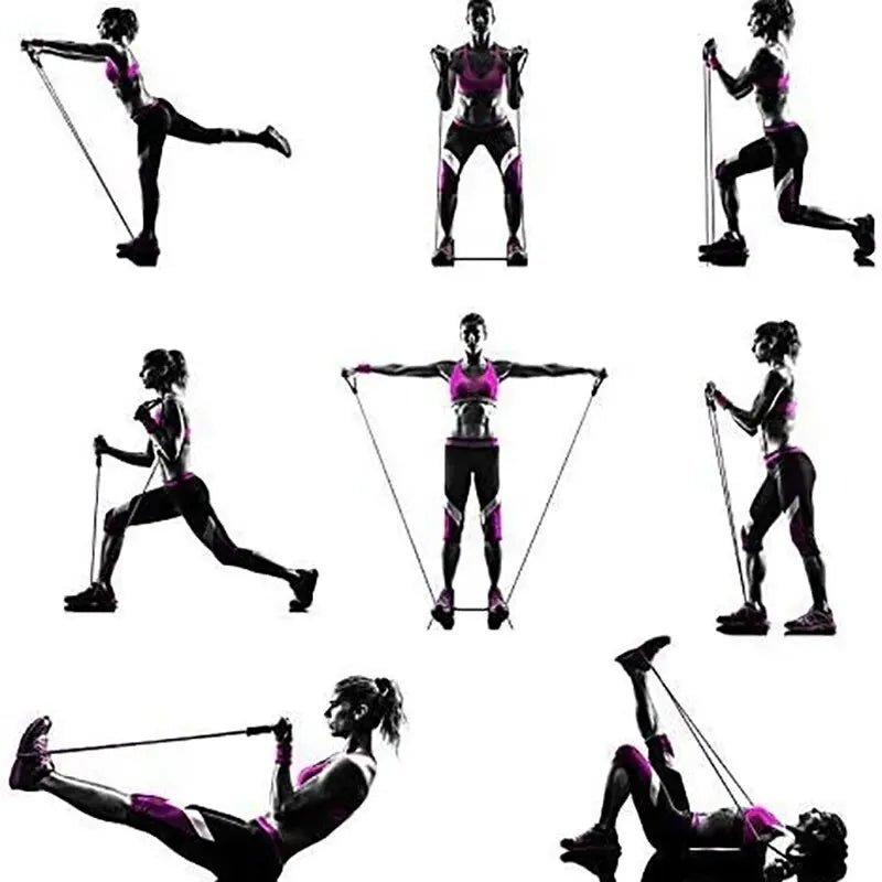 Resistance Bands with Handles, 10–30 lbs