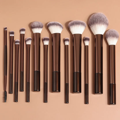 Kabuki Makeup Brush Set – 13 & 14 Piece Professional Blending Kit