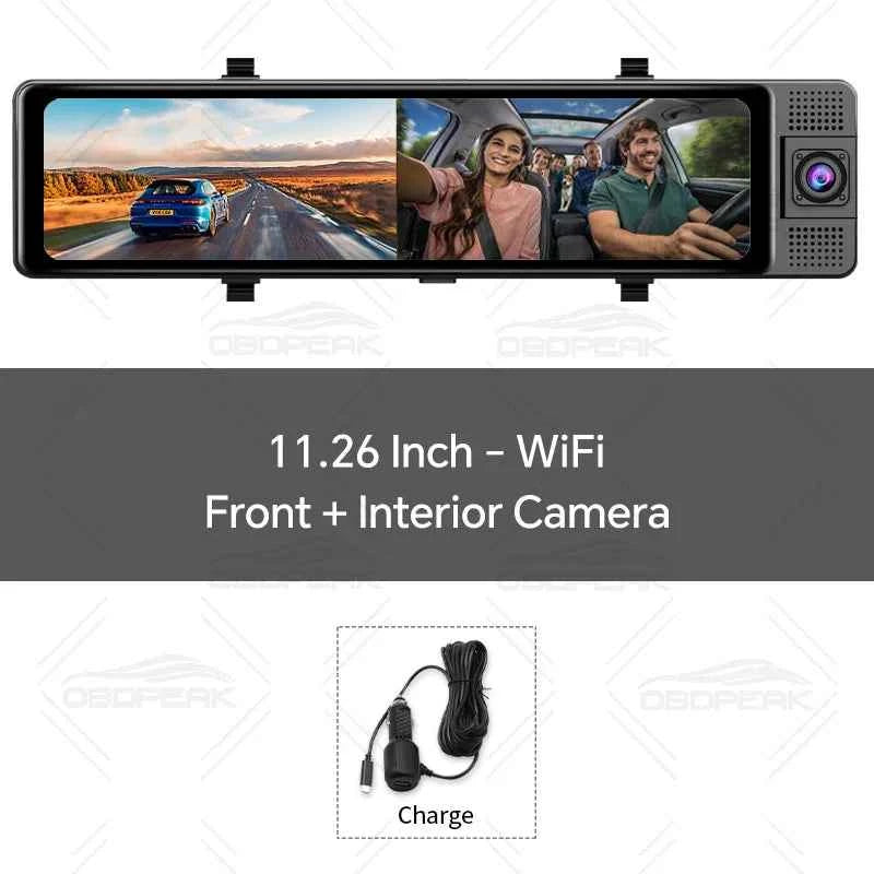 H330 3-Channel 4K Dash Cam with WiFi, GPS, and Night Vision - Flexivo