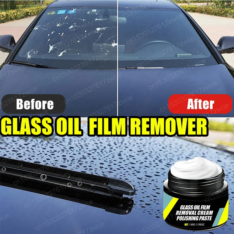 Car Glass Oil Film Remover Paste with Sponge