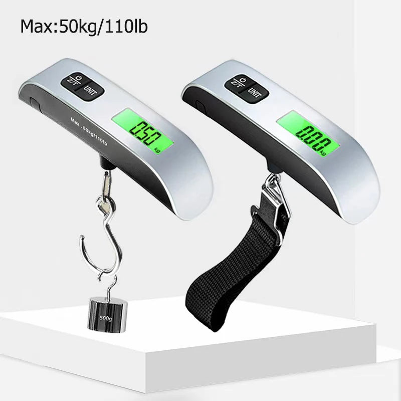 Digital Luggage Scale - 110lb/50kg Portable Travel Weight Scale with LCD Display