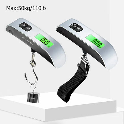 Digital Luggage Scale - 110lb/50kg Portable Travel Weight Scale with LCD Display