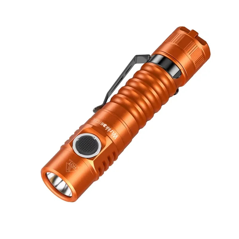 Wurkkos FC11C 519A EDC Flashlight — USB-C Rechargeable, IP68, Magnetic Tail