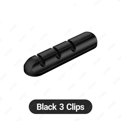 Adhesive Cable Organizer with 3, 5 or 7 Slots