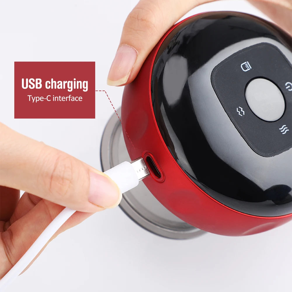 Smart Electric Cupping Device for Vacuum Therapy, Guasha Scraping & Red Light Heating - Flexivo