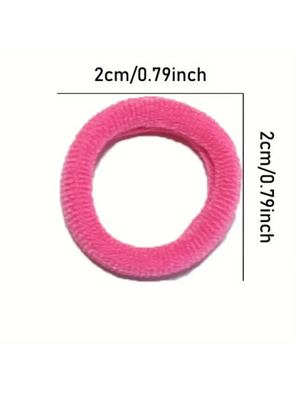 Nylon Mini Elastic Hair Ties, Assorted Packs