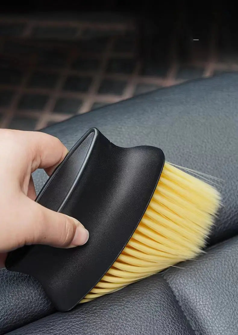 Car Interior Detail Brush with Soft Nylon Bristles