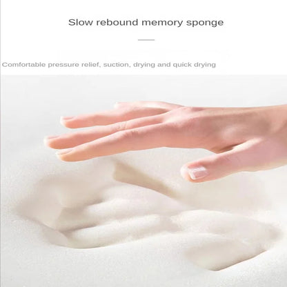 Curved Shower Room Bath Mat — Thickened, Non-Slip & Absorbent