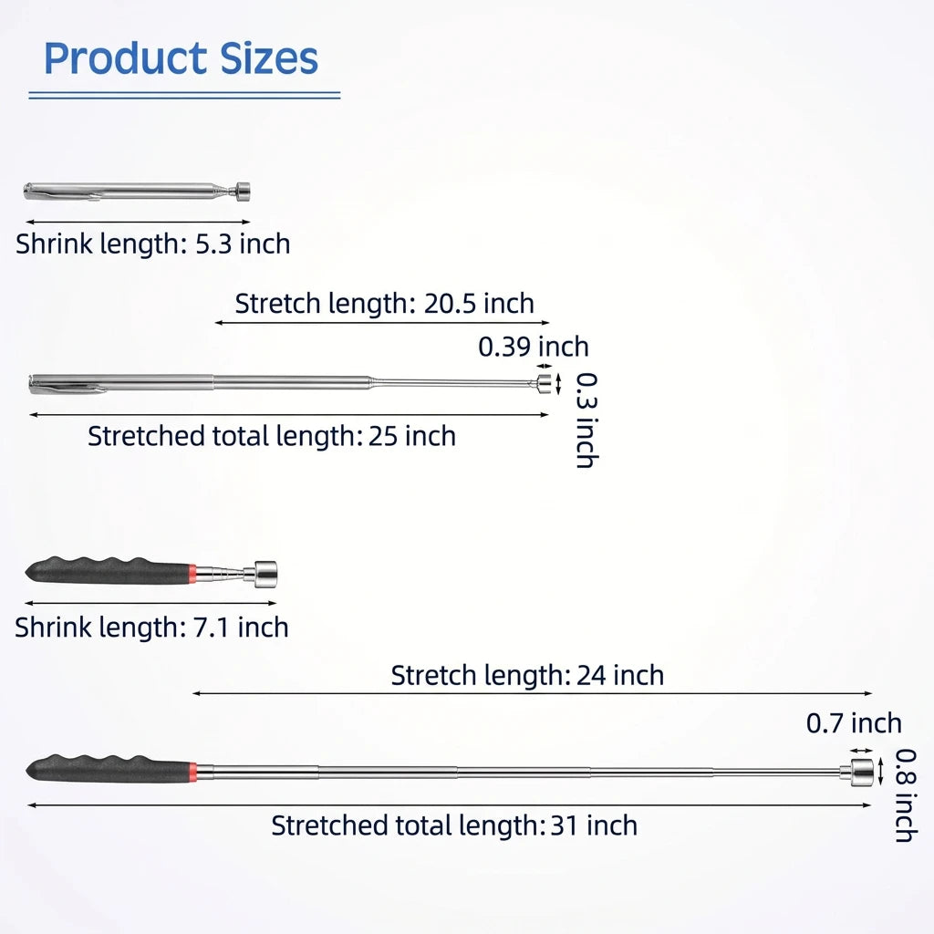 Telescopic Magnetic Pickup Tool