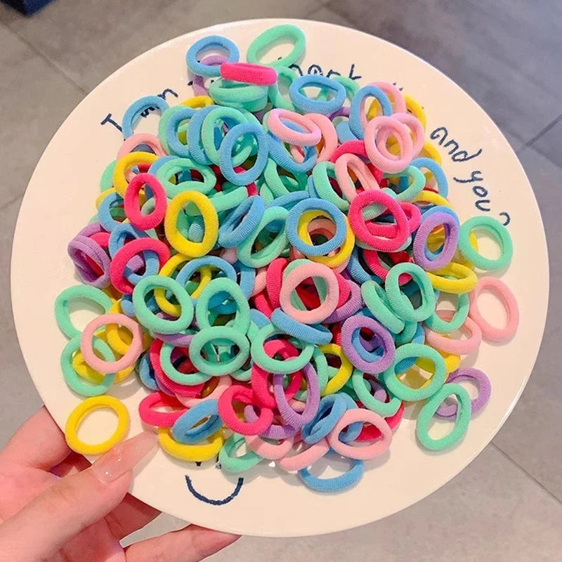 Nylon Mini Elastic Hair Ties, Assorted Packs