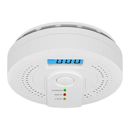 Digital Carbon Monoxide Detector with LED Display & Sound Alarm - Battery Powered CO Monitor