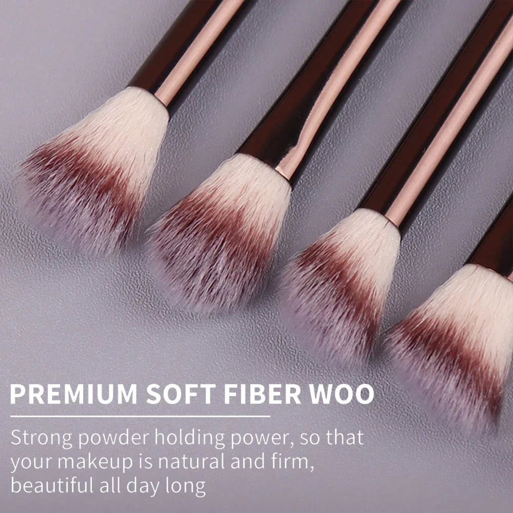 Kabuki Makeup Brush Set – 13 & 14 Piece Professional Blending Kit