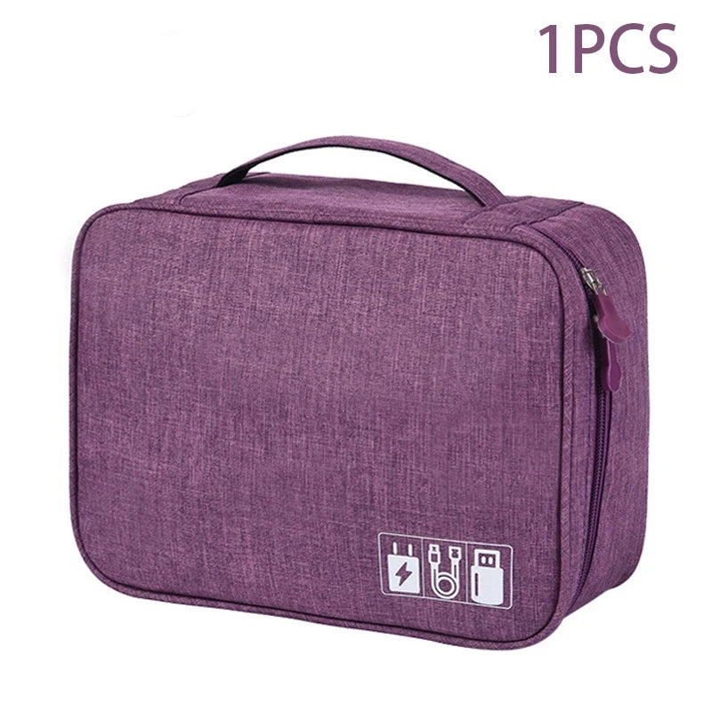 Flexivo Travel Cable Storage Bag – Waterproof Oxford Organizer