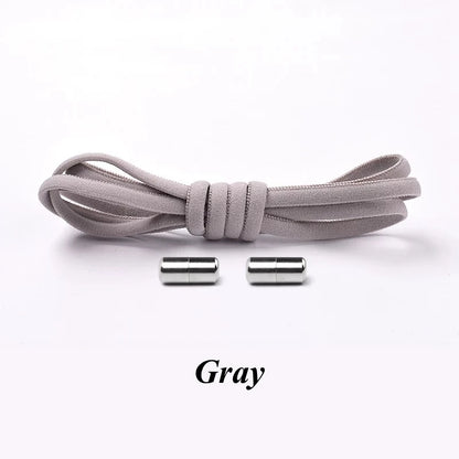 No-Tie Elastic Shoelaces with Metal Lock